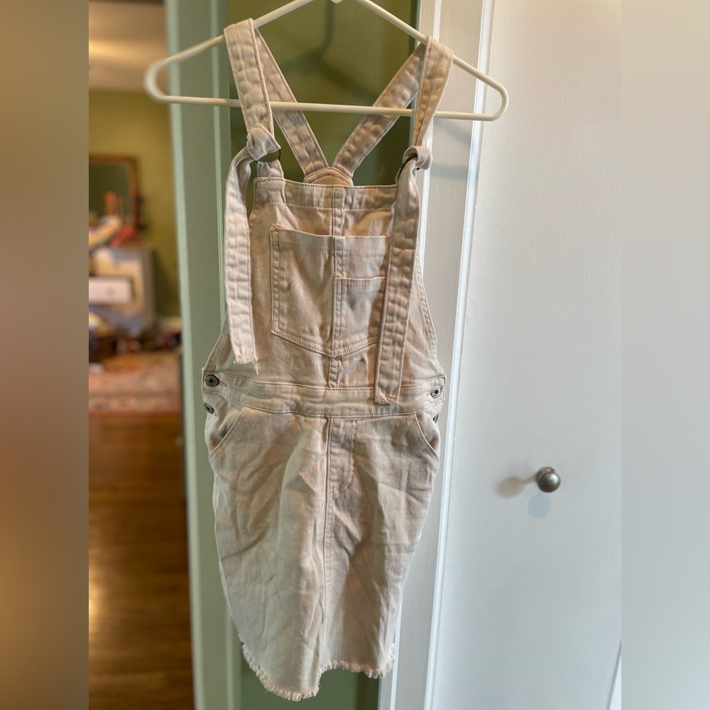 Light Pink Overall Dress